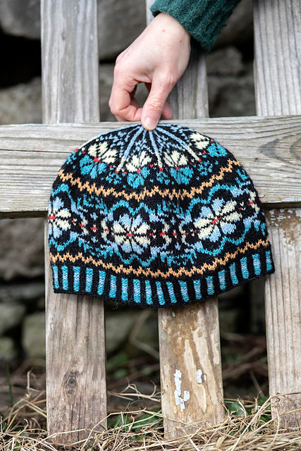 Shetland Wool Week 2023 Buggiflooer Beanie Hat Kit - Colourway 4