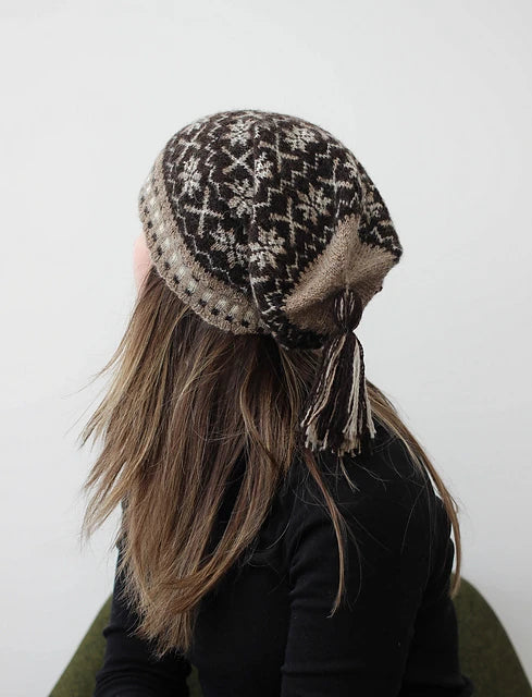 Tirval's Toorie Shetland Heritage Hat Kit - Natural Black