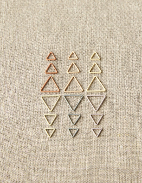 Cocoknits Triangular Stitch Markers Earth Tones